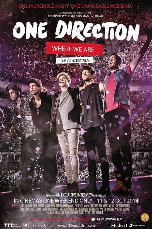 One Direction: Where We Are - The Concert Film posteri